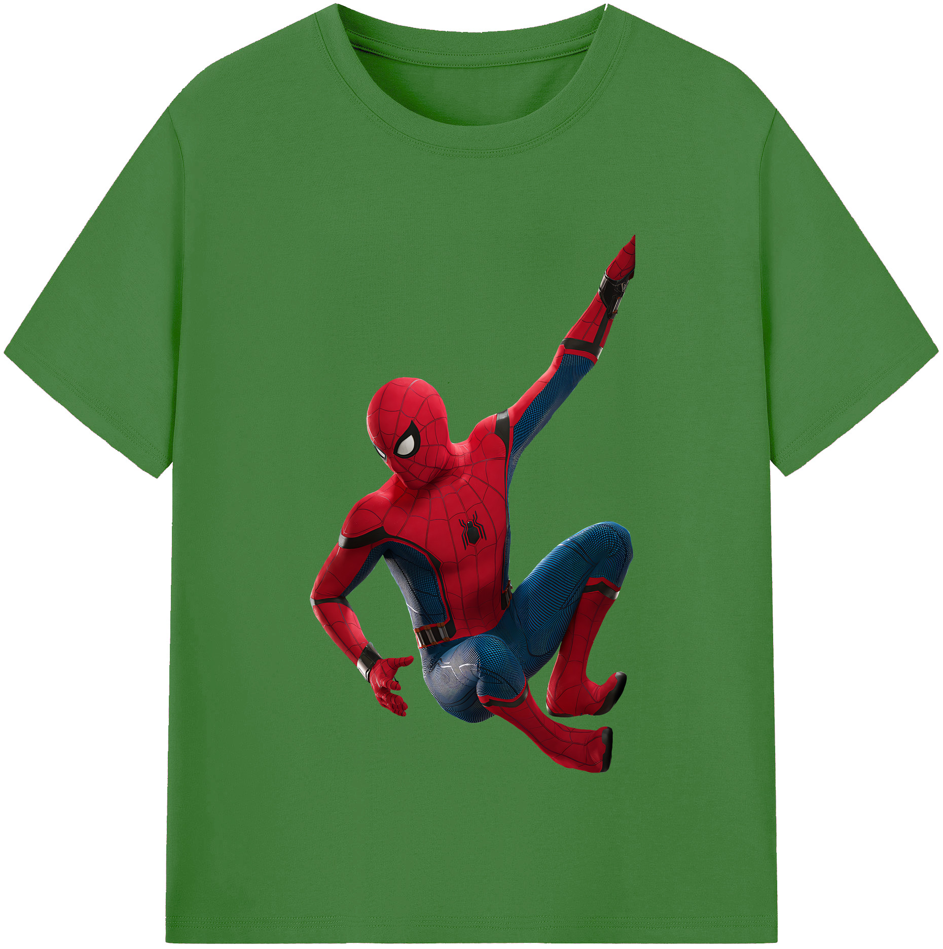 （画像用） Spider Man スパイダーマン レディースカジュアルプリントTシャツ（綿100％）
